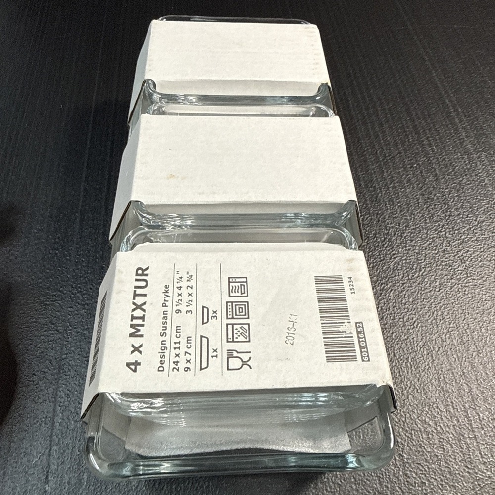 IKEA MIXTUR  Baking/3-Serving Dishes / 1-Tray